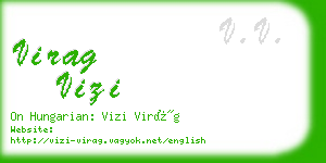 virag vizi business card